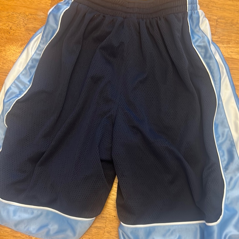 Steve & Barry's Outfitters Mesh Gray Red Athletic Gym Basketball Shorts Mens XL.